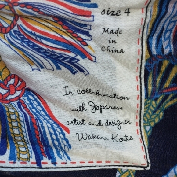 Wakana Koike Anthropologie Roped-In Dress Navy‎ Blue Strapless Nautical - Picture 6 of 11